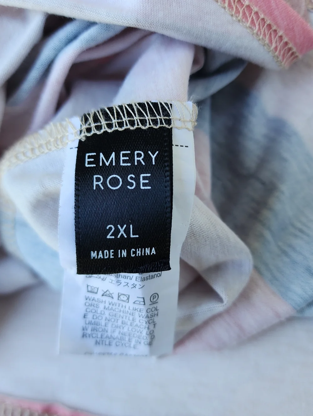 Emery Rose Curve 2XL Pink Blue Beige Knit Stretch Short SLEEVE DRESs Button - Picture 3 of 16